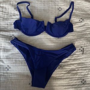 NEVER WORN blue bikini set